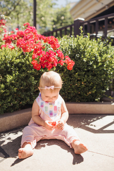 Copper Pearl Bandana Bib Set: Summer