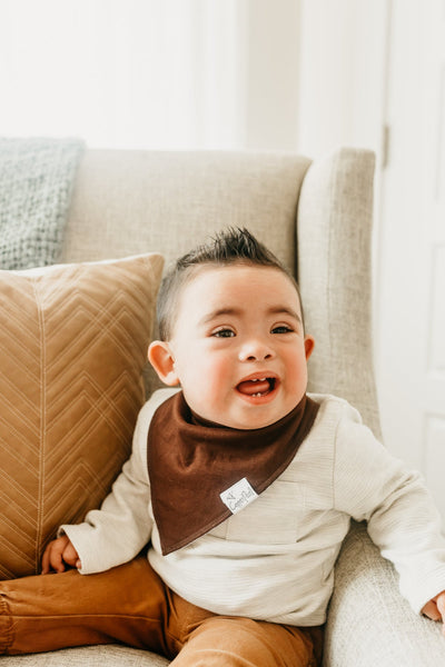 Copper Pearl Bandana Bib Set: Blaze