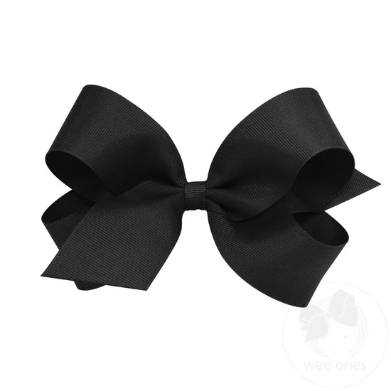 Wee Ones Classic Grosgrain Hair Bow: Black