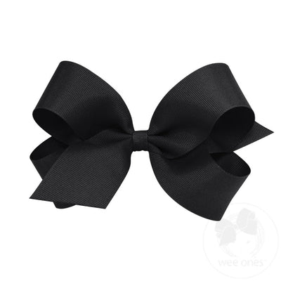 Wee Ones Classic Grosgrain Hair Bow: Black