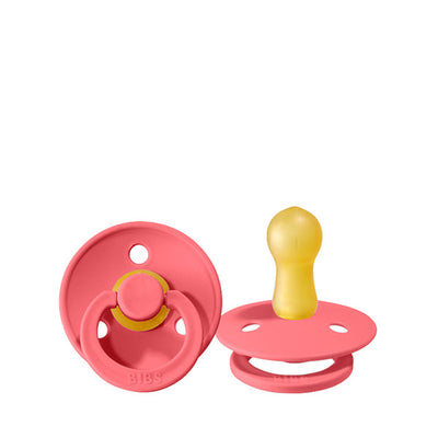 BIBS Pacifiers Classic Round: Coral