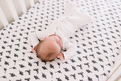 Copper Pearl Fitted Crib Sheet: Wild