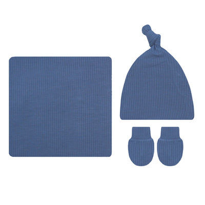 Lou Lou and Company Ribbed Newborn Bundle with Hat: Harrison