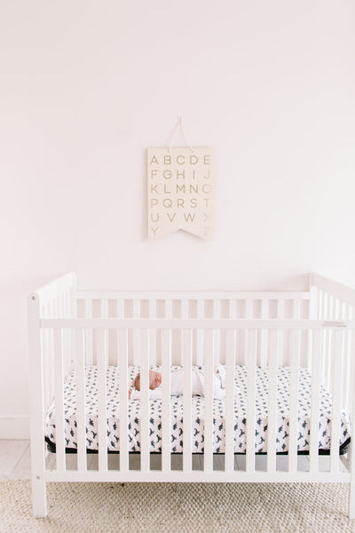 Copper Pearl Fitted Crib Sheet: Wild