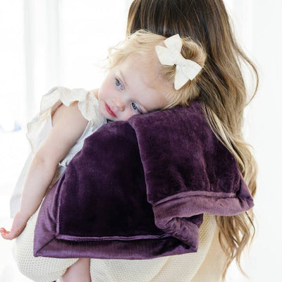 Saranoni Lush Mini Blanket: Aubergine