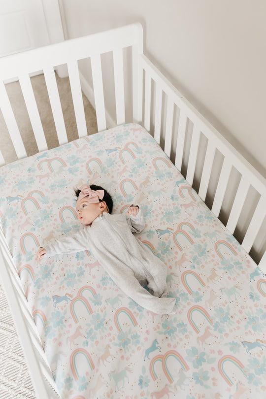 Print of the Week Copper Pearl Fitted Crib Sheet: Whimsy