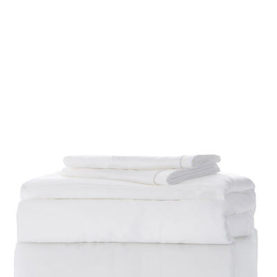 Kickee Pants Woven Sheet Set: White