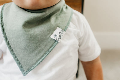 Copper Pearl Bandana Bib Set: Blaze