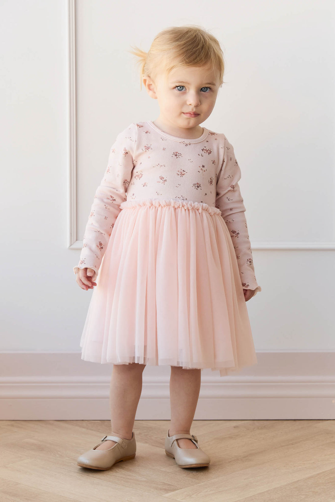 Jamie Kay Anna Tulle Dress: Petite Fleur Soft Peony