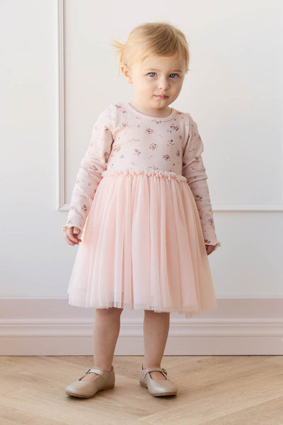 Jamie Kay Anna Tulle Dress: Petite Fleur Soft Peony