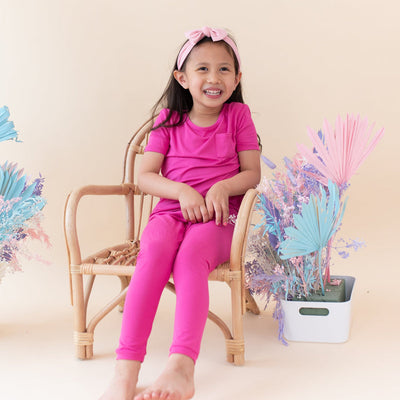 Kyte Baby Pajama Set: Raspberry