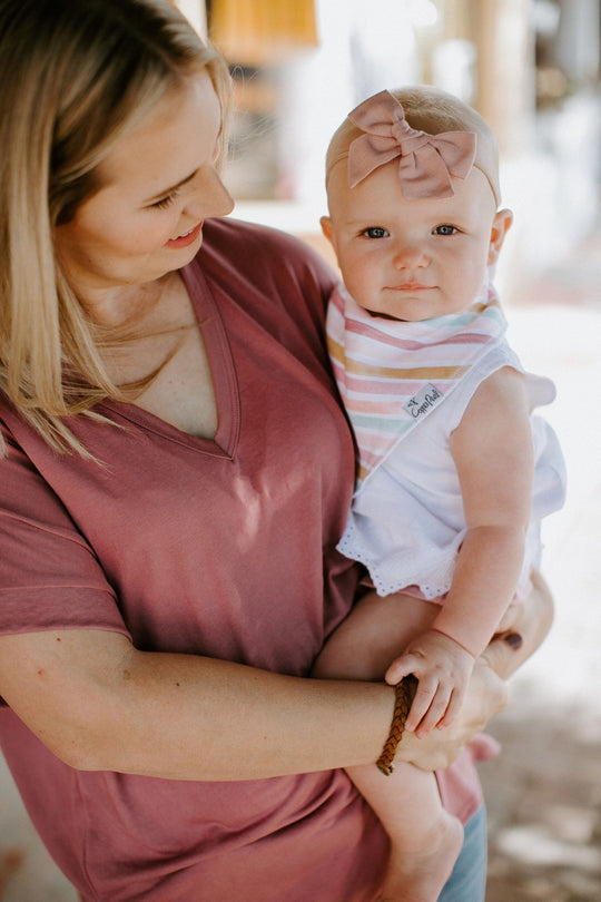 Copper Pearl Bandana Bib Set: Enchanted