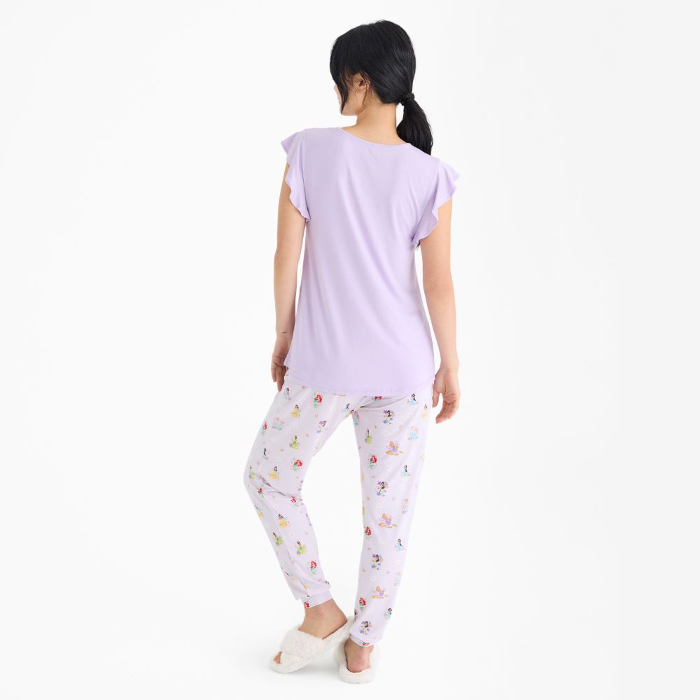 Magnetic Me Modal Women's Short Sleeve Jogger Set: Disney Princess