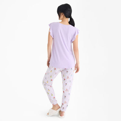 Magnetic Me Modal Women's Short Sleeve Jogger Set: Disney Princess