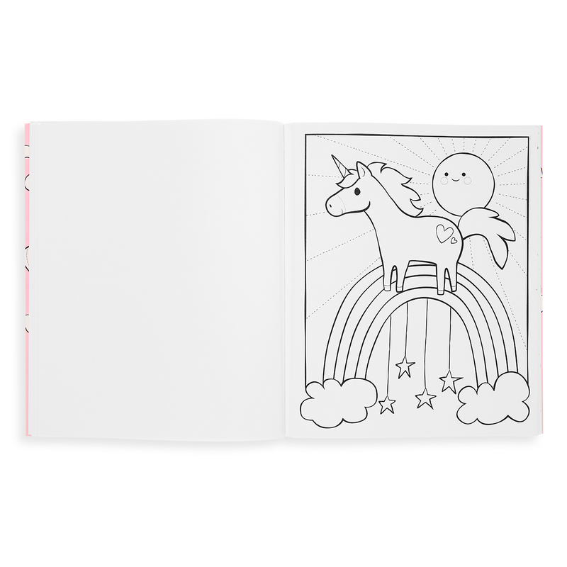 OOLY Color-In Book: Enchanting Unicorns