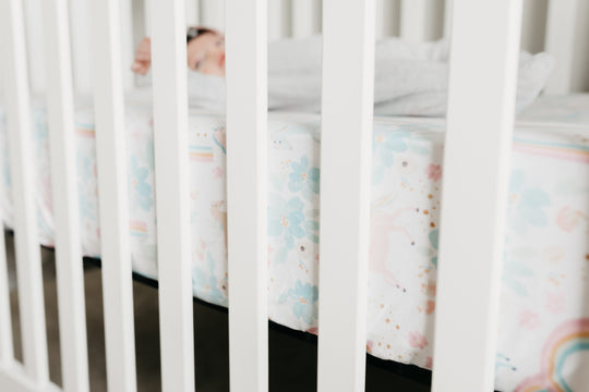 Copper Pearl Fitted Crib Sheet: Whimsy