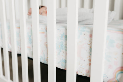 Copper Pearl Fitted Crib Sheet: Whimsy