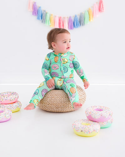 Birdie Bean Convertible Romper: Easter Sweets
