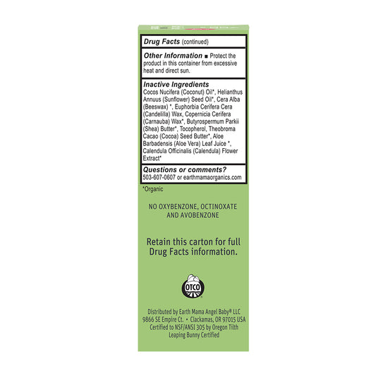 Earth Mama Organics: Baby Face Mineral Sunscreen Face Stick SPF 40