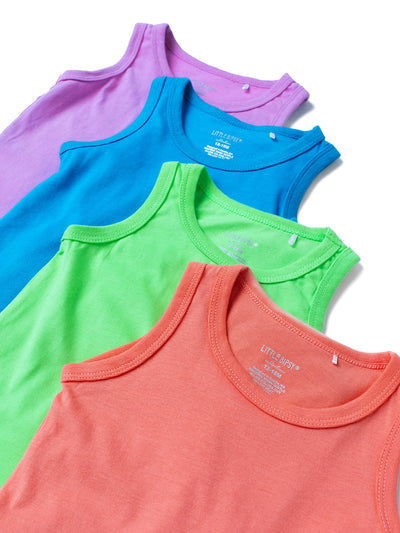 Little Bipsy Elevated Tank Top: Electric Pink