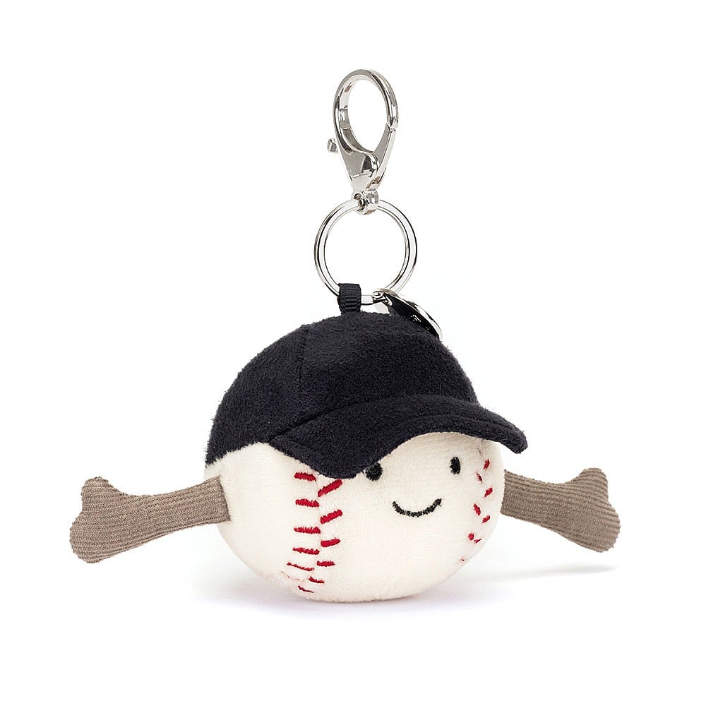 Jellycat: Amuseables Sports Baseball Bag Charm (5")