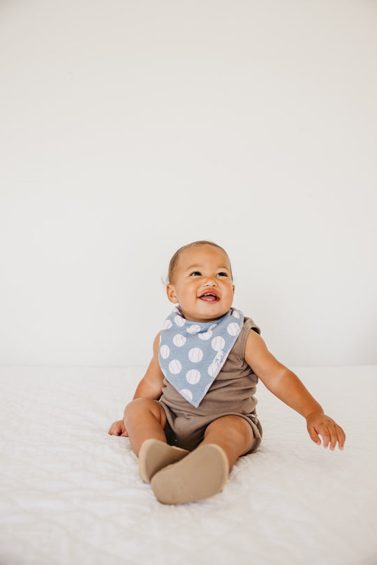 Copper Pearl Bandana Bib Set: Slugger