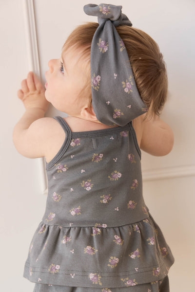 Jamie Kay Organic Cotton Meadow Singlet: Simone Lava