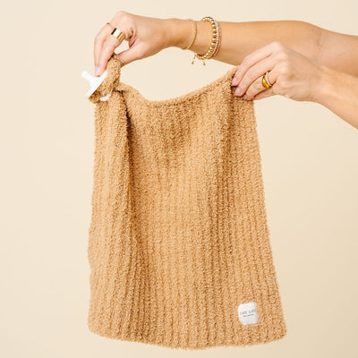 Lou Lou and Company Chenille Blanket: Tan
