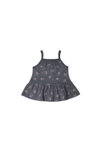 Jamie Kay Organic Cotton Meadow Singlet: Simone Lava