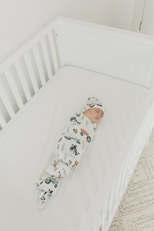 Copper Pearl Swaddle Blanket: Jo