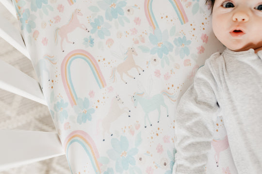 Copper Pearl Fitted Crib Sheet: Whimsy