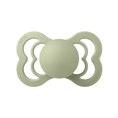 BIBS Pacifiers: Supreme Silicone (2 Pack) - Ivory/Sage