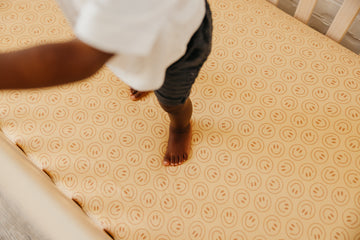 Copper Pearl Fitted Crib Sheet: Vance