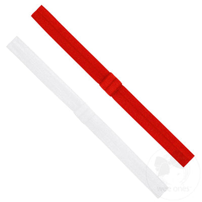 Wee Ones Add-a-Bow Two Pack: White and Red
