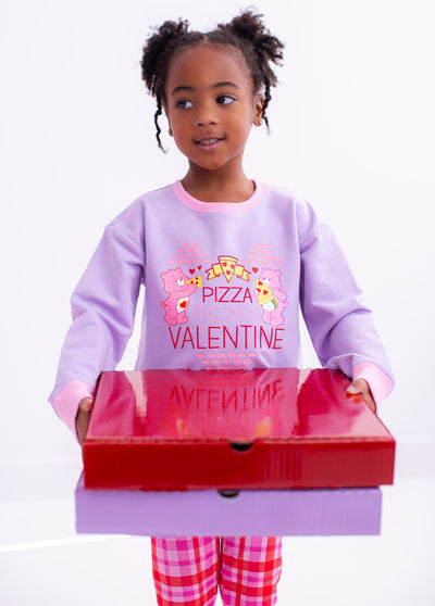 Birdie Bean Crewneck Sweatshirt: Care Bears™ Pizza Valentine