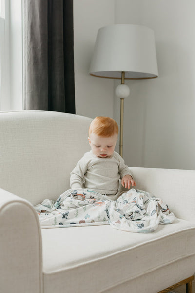 Copper Pearl Swaddle Blanket: Jo