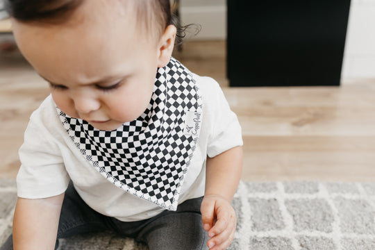 Copper Pearl Bandana Bib Set: Nash