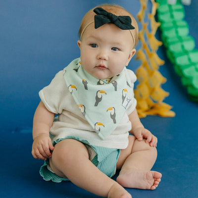 Copper Pearl Bandana Bib Set: Bengal