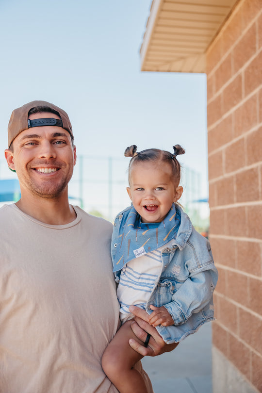 Copper Pearl Bandana Bib Set: Slugger