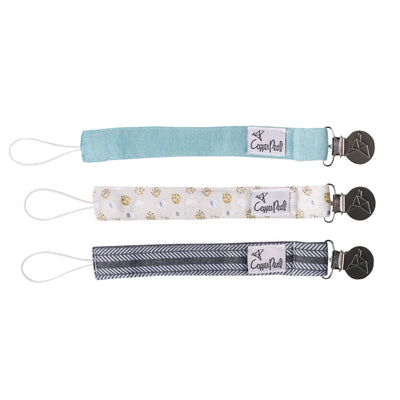 Copper Pearl Binky Clip Set(3-Pack): Chip