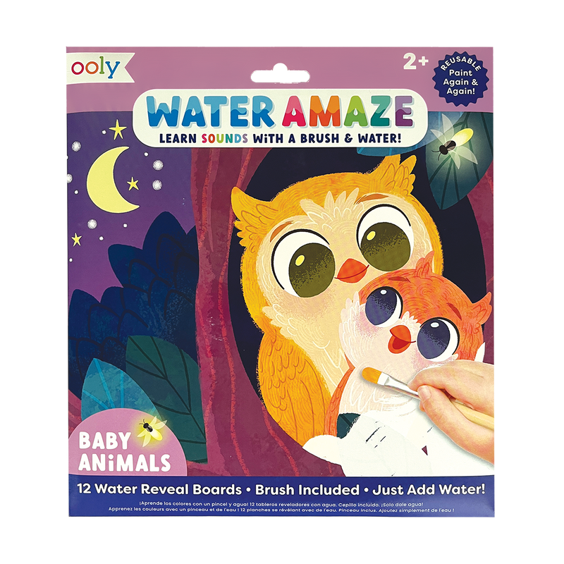 OOLY Water Amaze Water Reveal Boards: Baby Animals