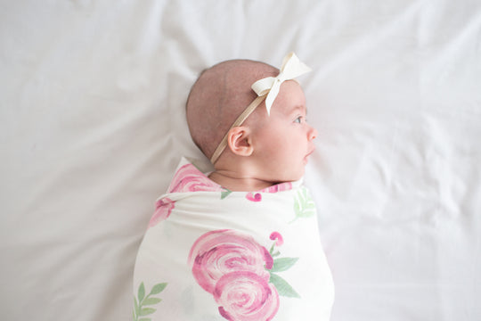 Copper Pearl Swaddle Blanket: Grace