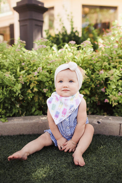 Copper Pearl Bandana Bib Set: Summer