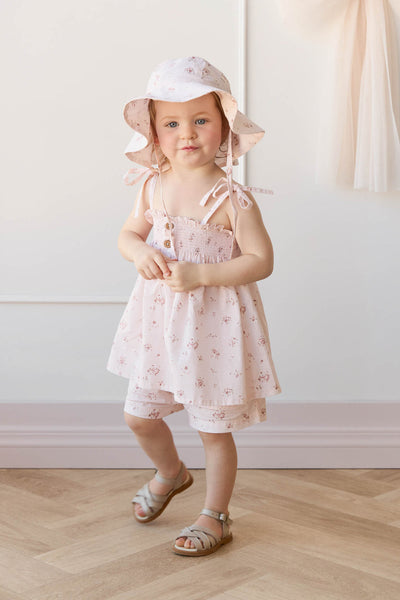 Jamie Kay Organic Cotton Emelia Short: Petite Fleur Soft Peony