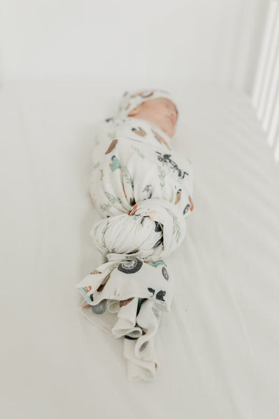 Copper Pearl Swaddle Blanket: Jo