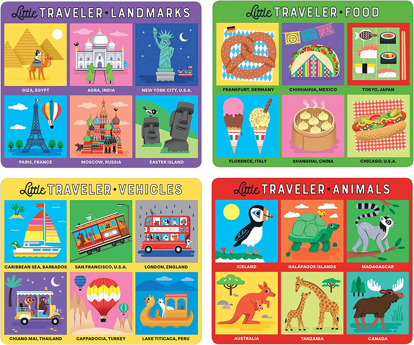 Mudpuppy Matching Game: Little Traveler Bingo