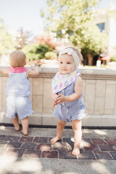 Copper Pearl Bandana Bib Set: Summer