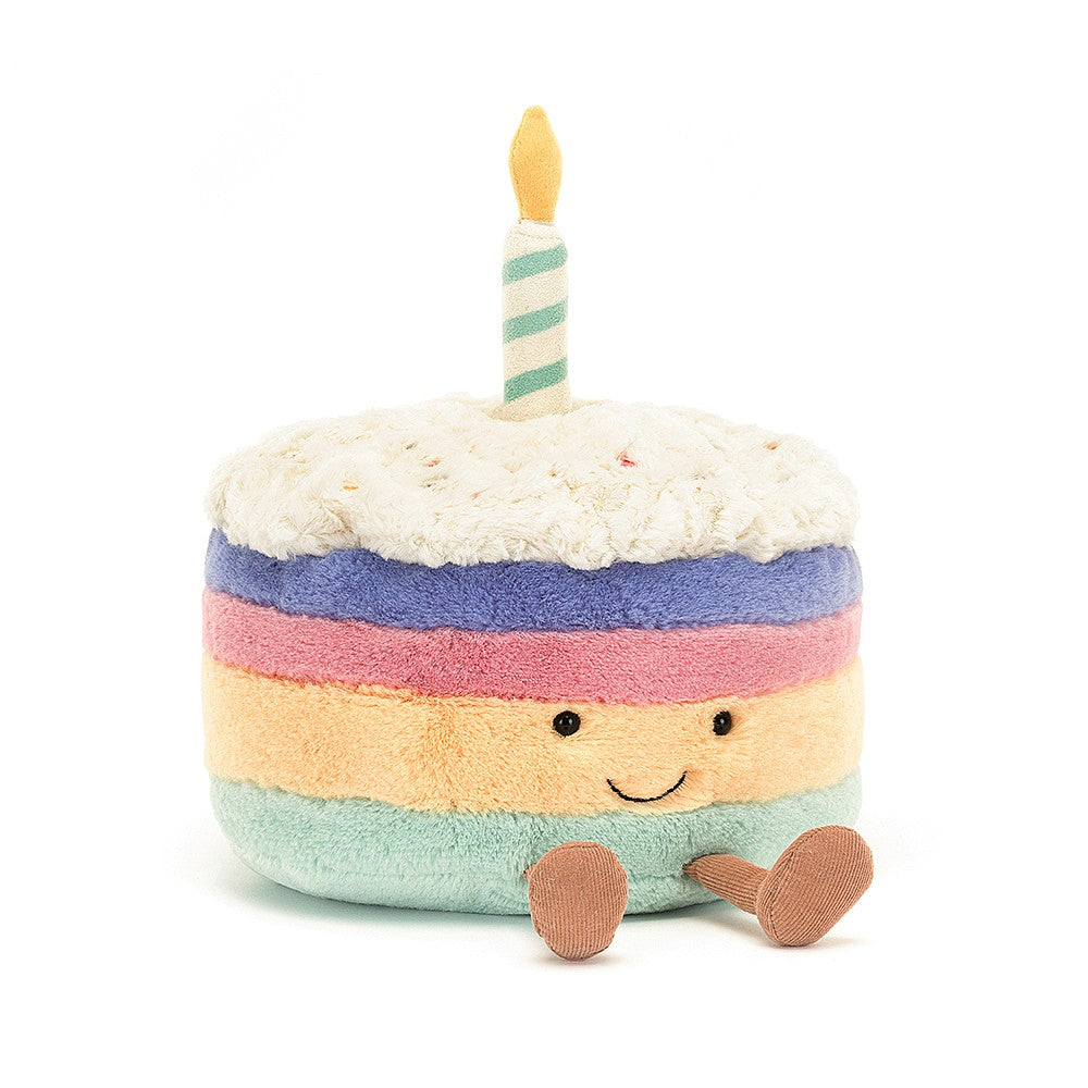 Jellycat: Amuseable Rainbow Birthday Cake (Multiple Sizes)