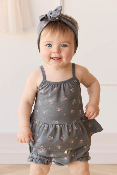 Jamie Kay Organic Cotton Meadow Singlet: Simone Lava