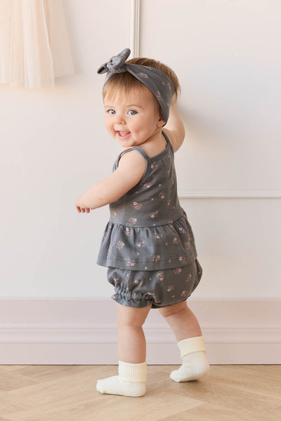 Jamie Kay Organic Cotton Meadow Singlet: Simone Lava